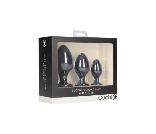 Diamond Shape Butt Plug Set