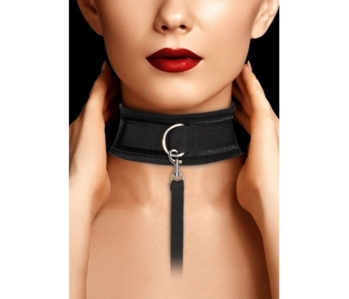 Velvet Adjustable Collar with Leash