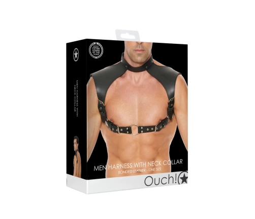 Men's Harness with Collar - One Size