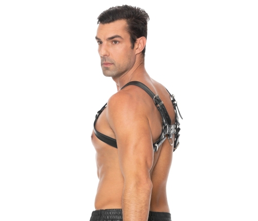 Bulldog Leather Chest Harness - L/XL