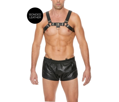 Bulldog Leather Chest Harness - S/M