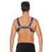 Leather Bulldog Harness with Buckles - L/XL