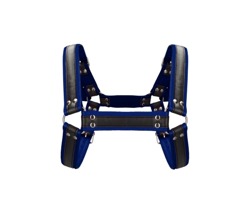 Leather Bulldog Harness with Buckles - L/XL