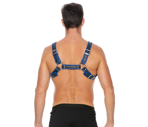 Leather Bulldog Harness with Buckles - S/M