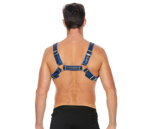Leather Bulldog Harness with Buckles - S/M