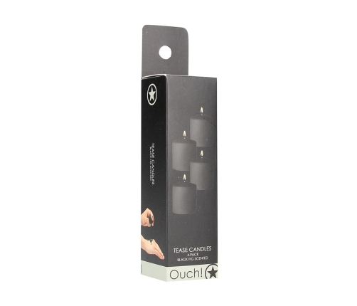 Tease Candles - Disobedient - 4 Pieces - Black
