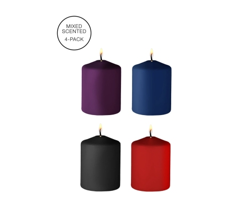 Tease Candles - Mix - 4 Pieces - Multicolor