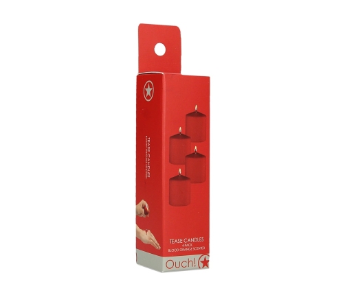 Tease Candles - Sinful - 4 Pieces - Red