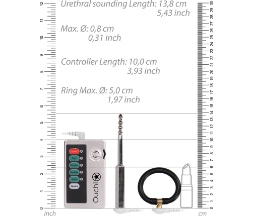 E-Stim Electro Urethral Sounding Set Small - Stainless Steel System