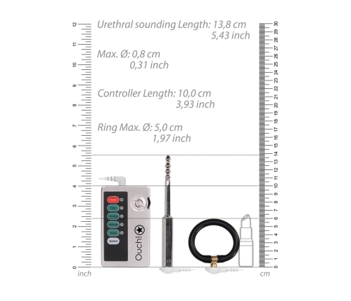E-Stim Electro Urethral Sounding Set Small - Stainless Steel System