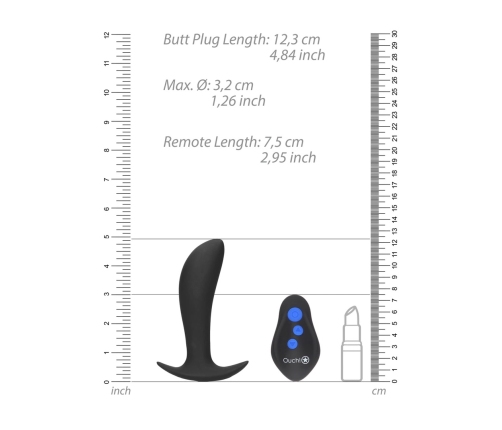 E-stim Vibrating Butt Plug