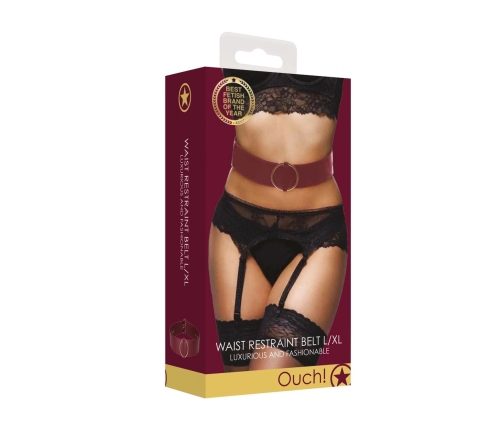 Waist Belt with Bondage Rings - L/XL