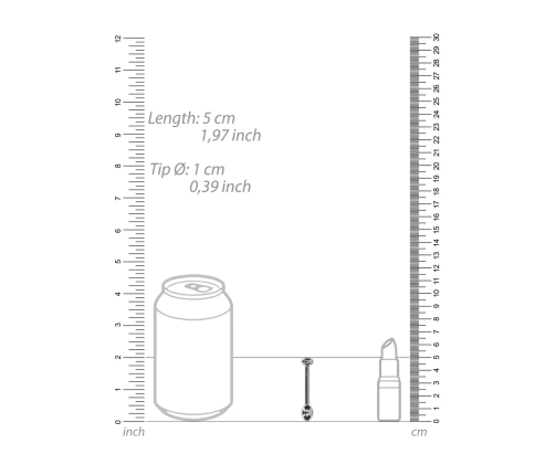 Metal Penis Plug - 0.4 / 10 mm