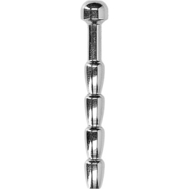 Ribbed Hollow Penis Plug - 0.2 / 6 mm