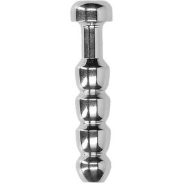 Ribbed Hollow Penis Plug - 0.4 / 10 mm