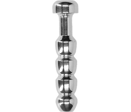 Ribbed Hollow Penis Plug - 0.4 / 10 mm