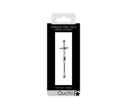Penis Plug with Ribs - 0.2 / 6 mm