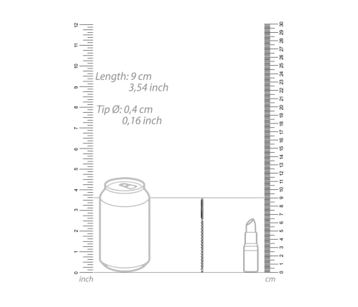 Metal Beginners Penis Plug - 0.2 / 4 mm