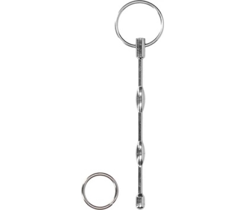 Mystim Ribbed Stainless Steel Urethral Sounding Rod 8 mm