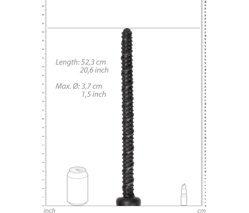 Ass Textured Snake Dildo - 22 / 55 cm