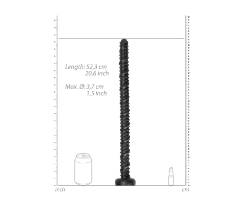 Ass Textured Snake Dildo - 22 / 55 cm