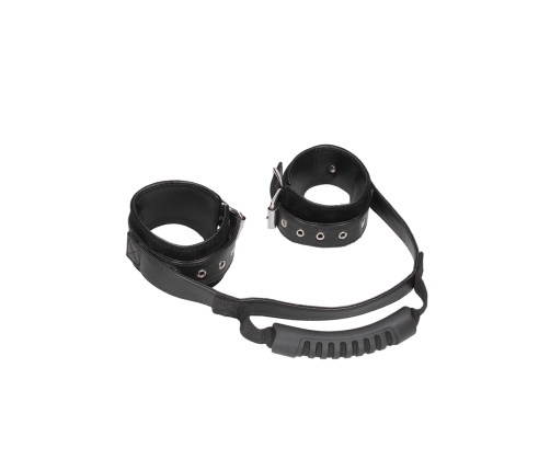 Bonded Leather Hand Cuffs with Handle