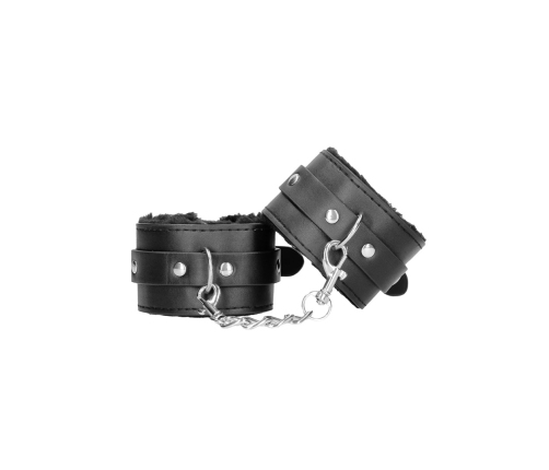 Plush Bonded Leather Hand Cuffs