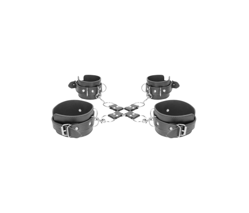 Bonded Leather Hogtie with Hand and Ankle Cuffs