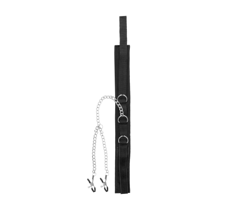 Velcro Collar with Nipple Clamps