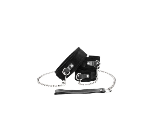 Velcro Collar with Leash and Handcuffs