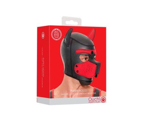 Neoprene Puppy Mask - Red