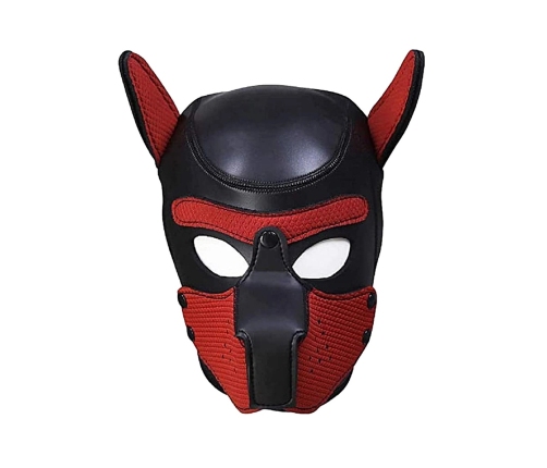 Neoprene Puppy Mask - Red