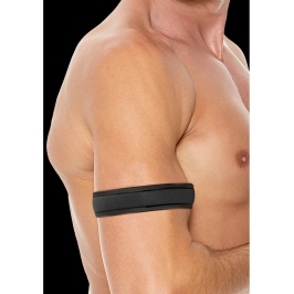 OUCH! Neoprene Wristbands Adjustable Black - Durable Role Play Accessory