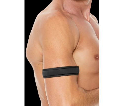 OUCH! Neoprene Wristbands Adjustable Black - Durable Role Play Accessory