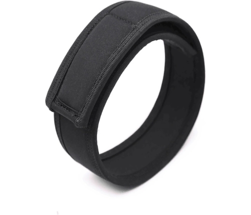 OUCH! Neoprene Wristbands Adjustable Black - Durable Role Play Accessory