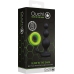 Ouch! Glow-in-the-Dark Beaded Plug & Support Ring - Luminous Green