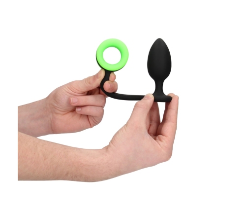 Butt Plug with Cockring - Glow in the Dark
