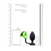 Ouch! Glow in the Dark Plug & Ring System - Fluorescent Green Silicone
