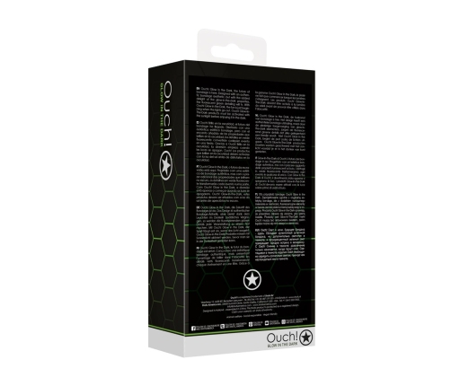 Ouch! Glow in the Dark Plug & Ring System - Fluorescent Green Silicone