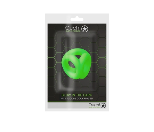 Cockring  Ball Strap - Glow in the Dark