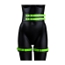 Thigh Cuffs with Belt and Handcuffs - Glow in the Dark - L/XL