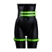 Thigh Cuffs with Belt and Handcuffs - Glow in the Dark - S/M