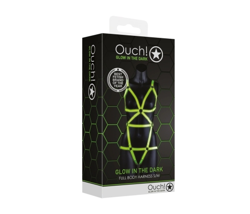 Body-Covering Harness - Glow in the Dark - S/M