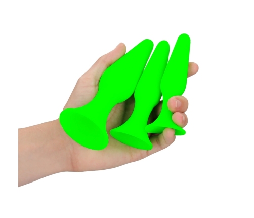 Butt Plug Set - Glow in the Dark
