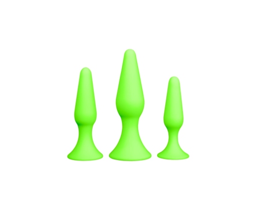 Butt Plug Set - Glow in the Dark