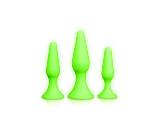 Butt Plug Set - Glow in the Dark