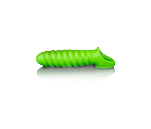 Swirl Stretchable Penis Sheath - Glow in the Dark