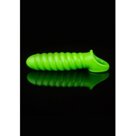 Swirl Stretchable Penis Sheath - Glow in the Dark