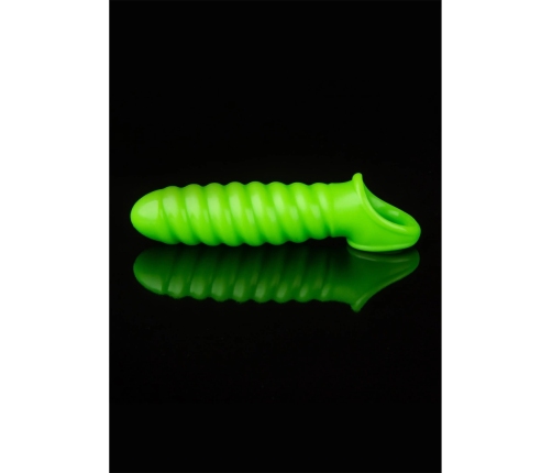 Swirl Stretchable Penis Sheath - Glow in the Dark