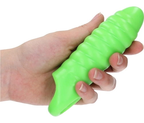 Swirl Thick Stretchy Penis Sheath - Glow in the Dark